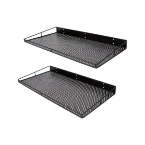 2-Pieces Pre-Drilled Metal Wall Mounted Shelves
