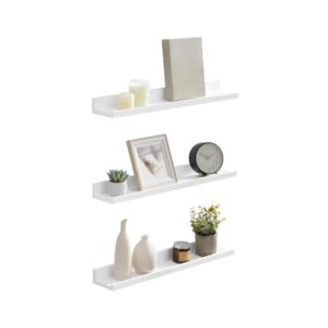3-Pieces White Premium MDF Wall Shelves