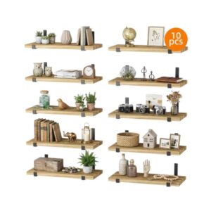 10-Pieces Home Decor Floating Wall Shelves