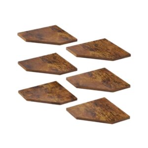 Rustic-Brown Multi-Functional Wooden Wall Mounted Shelves