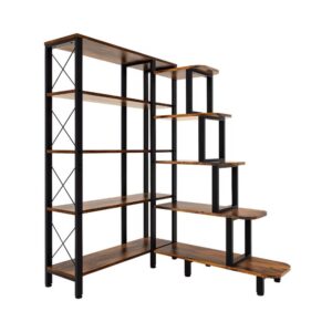 5-Tier Reversible Corner Ladder Storage Shelves