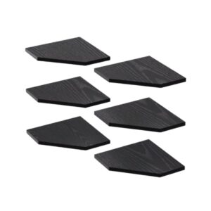 Dark-Gray Multi-Functional Wooden Wall Mounted Shelves